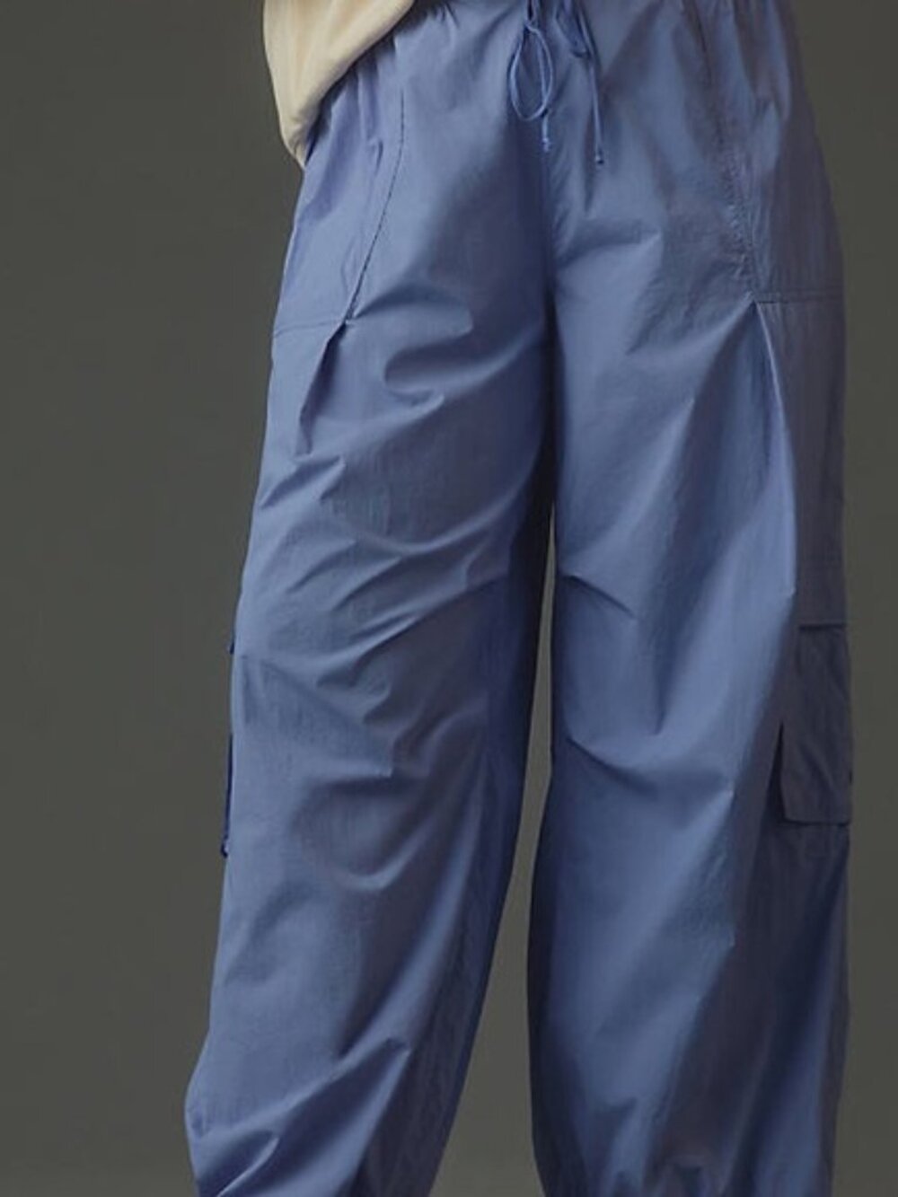 NWOT Anthropologie Daily Practice Cargo Pants Blue size- EXTRA LARGE - Picture 4 of 8